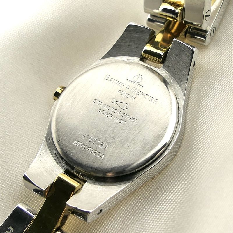Image 14 of Baume & Mercier Linea MV045203; Bi-color ladies watch