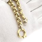 Afbeelding 11 van Gouden jasseron schakelarmband | 21 cm 