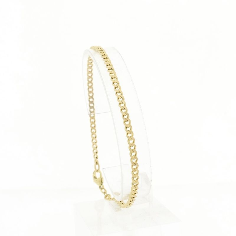 Image 1 of Gold gourmet link bracelet