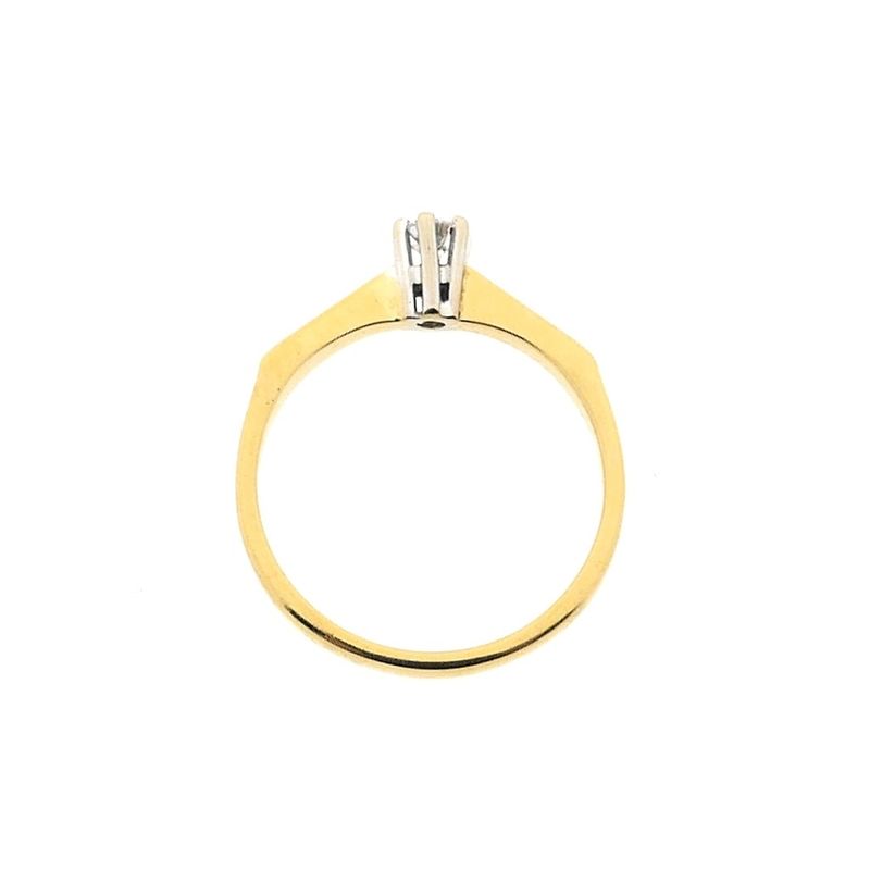 Image 6 of Gold solitaire ring with diamond | 0.15 ct.