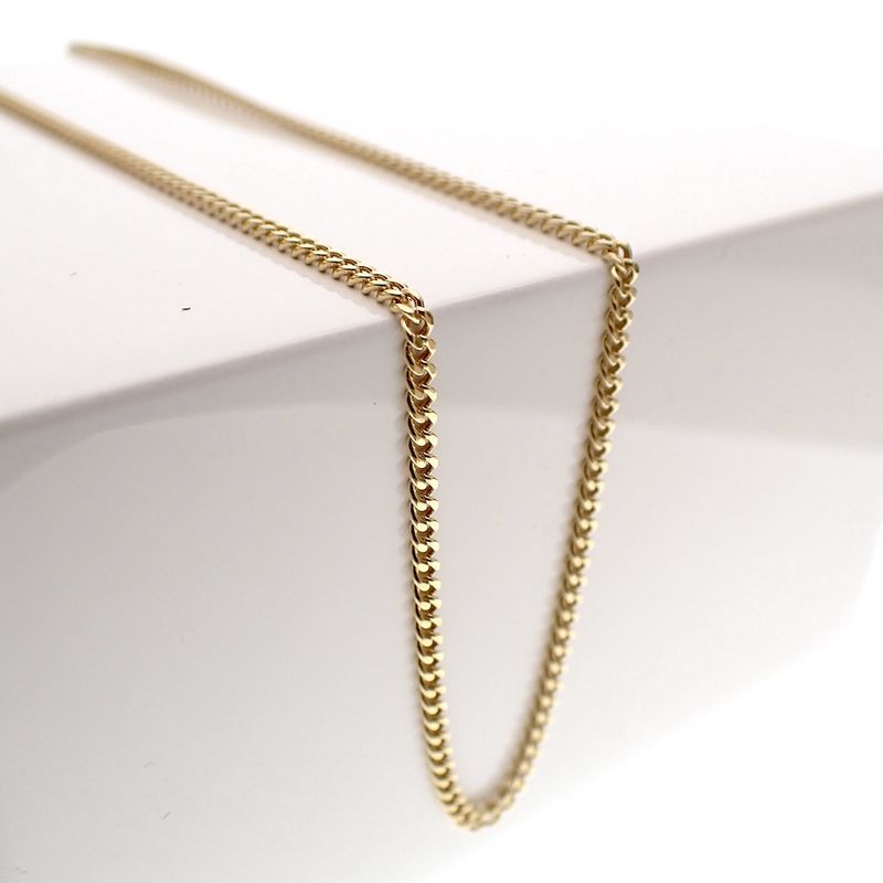 Image 2 of Gold gourmet link chain; 64 cm