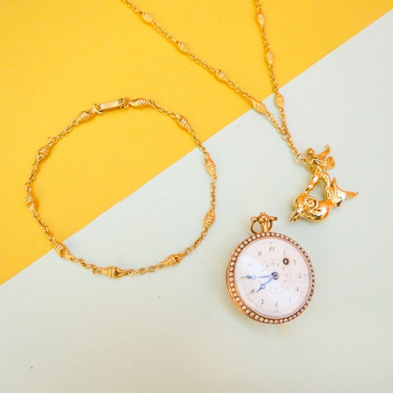 Image 11 of 18 ct. Gold chain/bracelet | Salvador Dalí | El Hombre y el Delfin