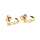 Image 4 of Gold stud earrings with diamond 0.06 ct.