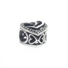 Image 4 of Pandora Moments charm; Silver; Sparkling Entwined Hearts