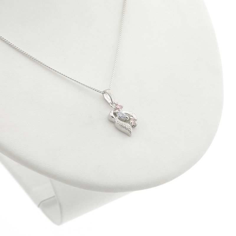 Image 7 of Silver fantasy pendant with colored zirconia