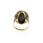 Image 4 of Gold Garnet Statement Ring; 14K; Size 18