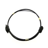 Elephant hair bracelet with gold