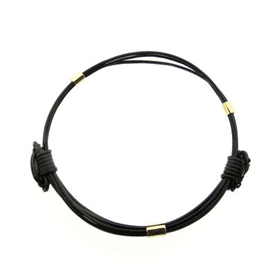 Elephant hair bracelet with gold Image 1 of Elephant hair bracelet with gold