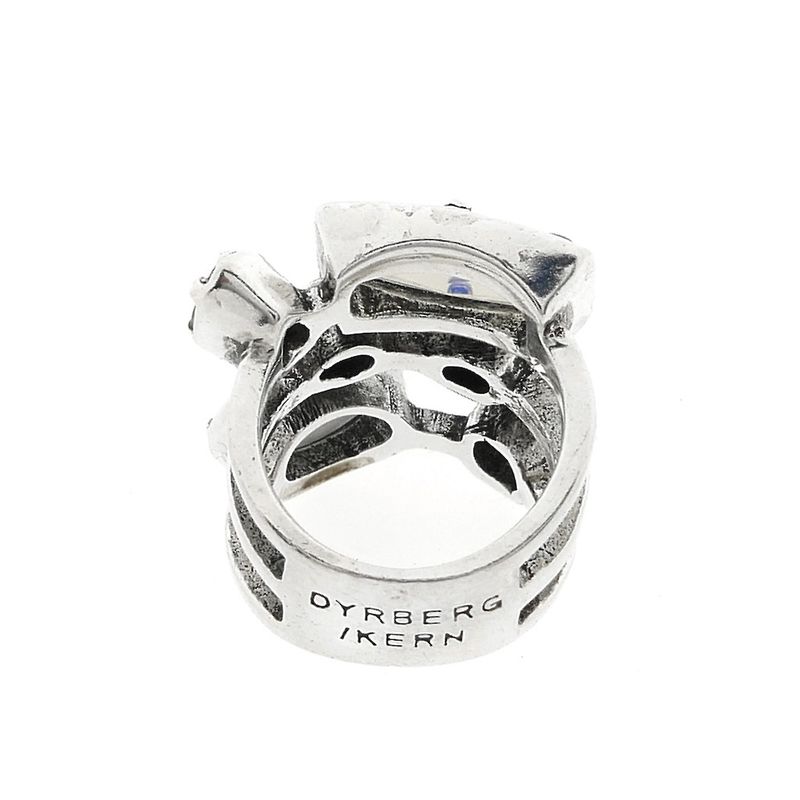 Image 6 of Silver ring with moonstones