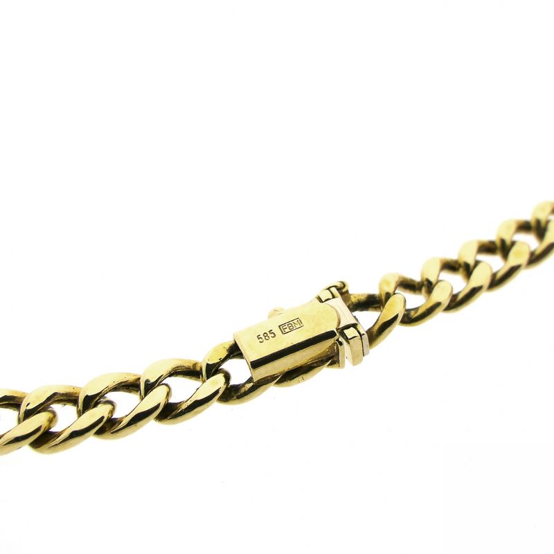 Image 7 of Sturdy gold gourmet link chain | 53.5 cm