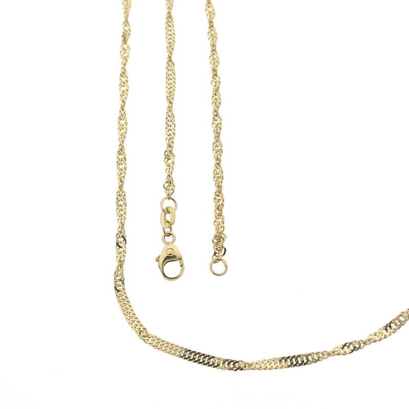 Image 1 of Gold Singapore link chain | 51 cm