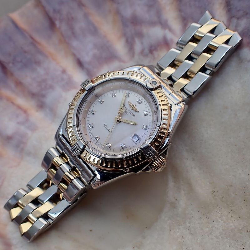 Image 15 of Breitling Wings 'Mother of Pearl'; Women's watch with diamonds