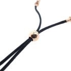 Image 6 of Pandora Moments; Black sliding bracelet; Rose gold plated