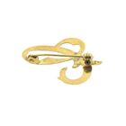Image 4 of Vintage gold brooch; Letter C