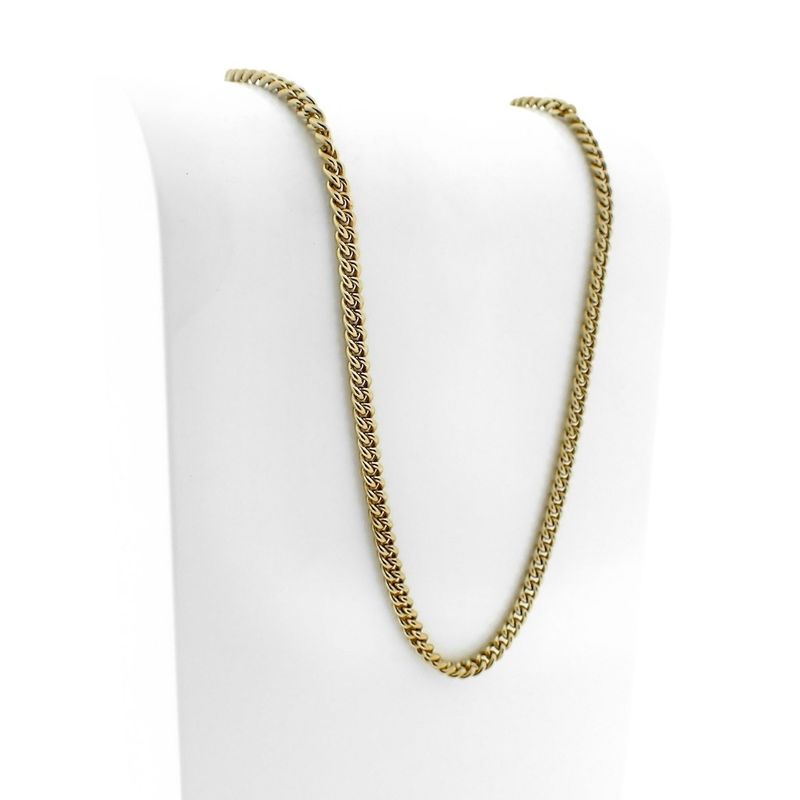 Image 6 of Gold gourmet link chain | 50.5 cm