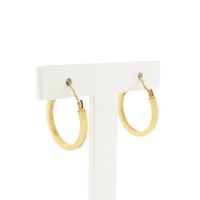 Gold earrings | Ø 19.4 mm