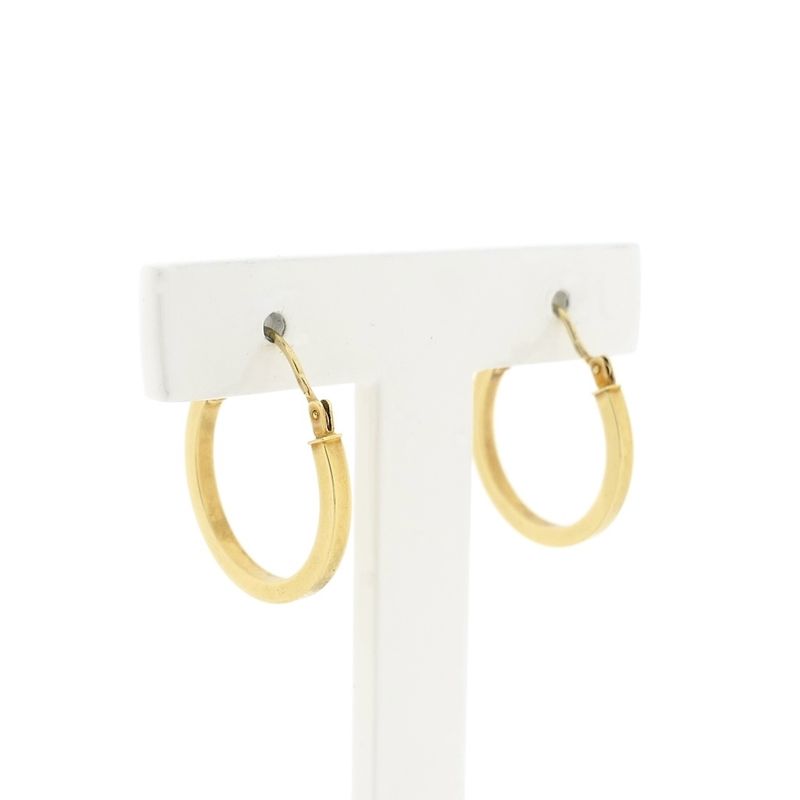 Image 1 of Gold earrings | Ø 19.4 mm