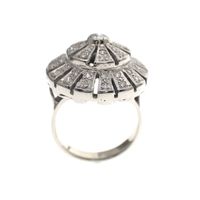 Exclusive white gold cocktail ring with 0.48 ct diamond.