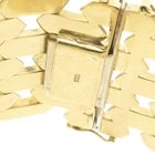 Image 5 of Gold wide Bismarck link bracelet