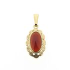 Image 1 of Vintage gold pendant with carnelian