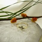 Image 2 of Gold solitaire ring with zirconia