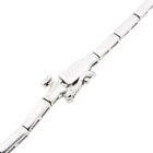 Image 6 of White gold necklace with yellow sapphire and diamonds; Approx. 2.00 ct.