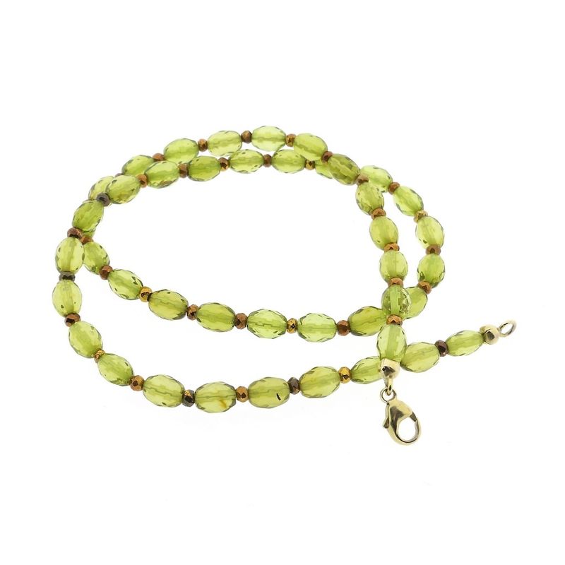 Image 7 of 9 carat peridot bead necklace