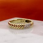 Afbeelding 2 van Gouden Goldgilde ring met diamanten; 0,08 ct.