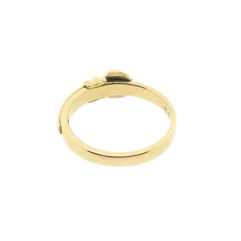 Image 4 of Gold Claddagh ring with diamonds; 0.085 ct.