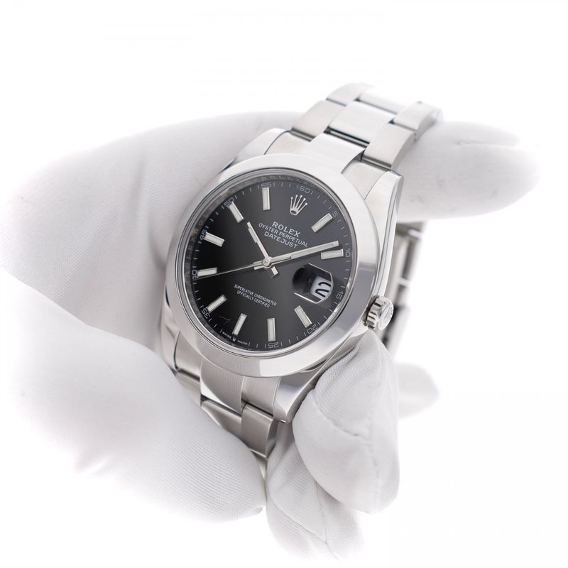 Image 4 of Rolex Datejust 41mm 126300; Automatic Men's Watch (Full-Set 2021)