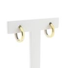 Image 3 of Two-tone gold hoop earrings | Ø 14.5 mm