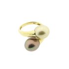 Image 3 of 8 carat ring with artificial pearls