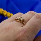 Image 4 of Gold ring with diamonds; 0.67 ct.