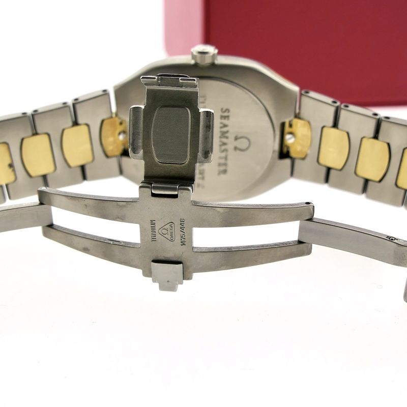 Image 19 of Omega Polaris 'Titane'; 18k. goud/stalen heren horloge