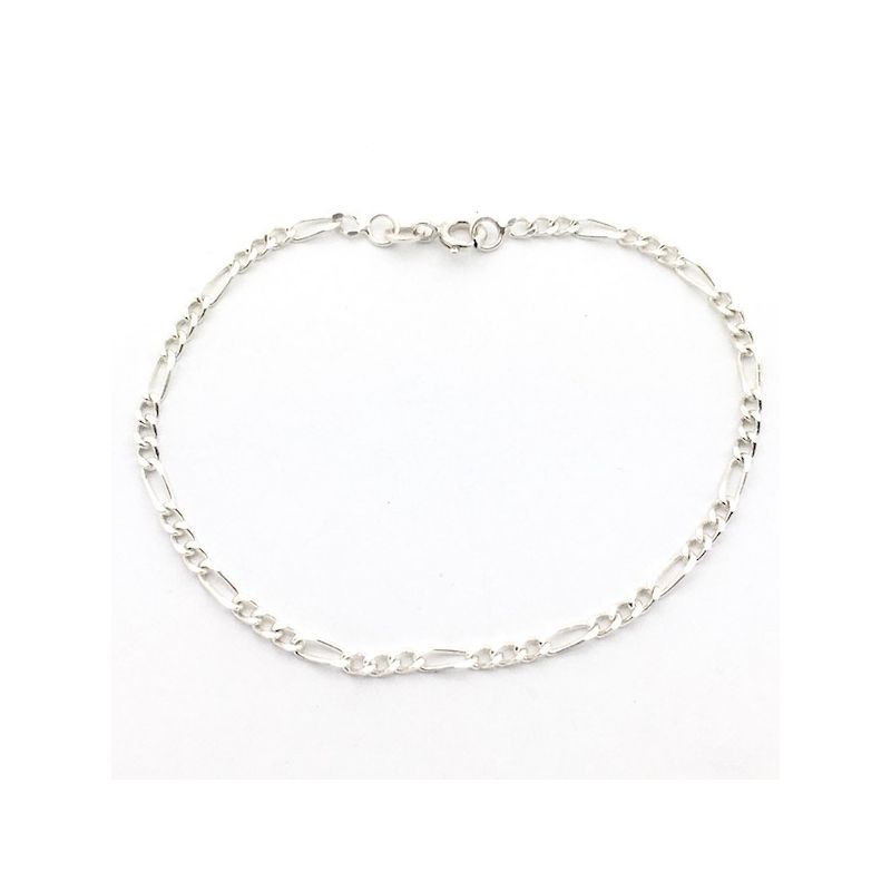 Image 1 of Silver bracelet; Figaro link | 19 cm