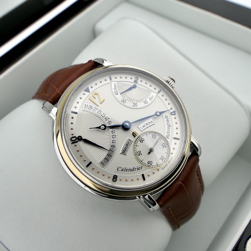 Image 14 of Maurice Lacroix Masterpiece Retrograde 76840; 18k gold/steel men's watch