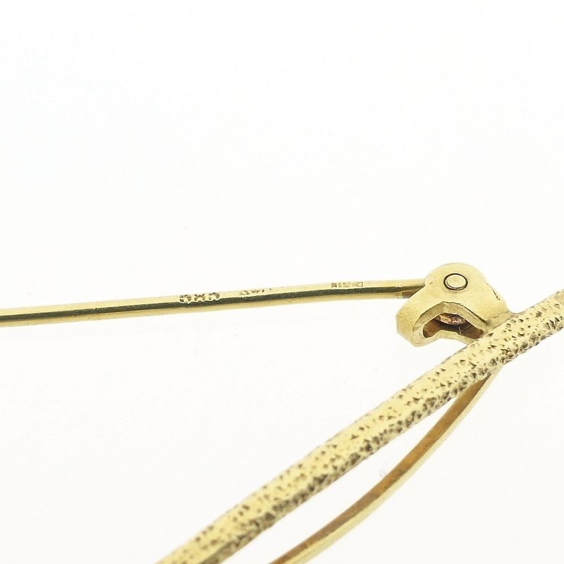 Image 6 of Vintage gold brooch with cultured pearls