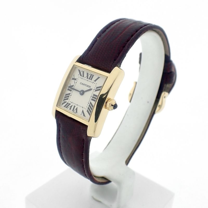 Image 2 of Cartier Tank Française; 18k gold ladies' watch