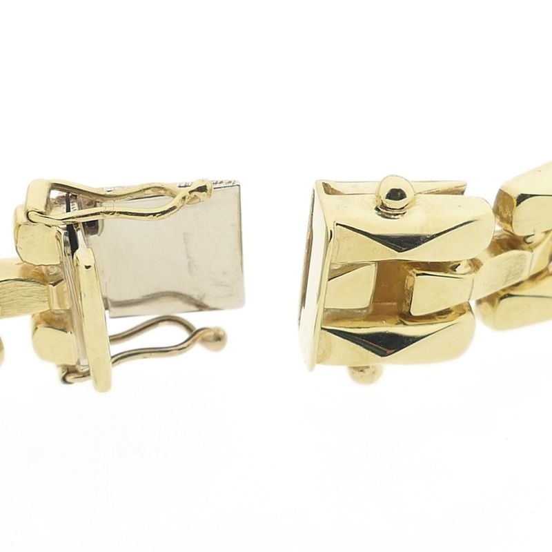 Image 3 of Gold Bismarck link bracelet