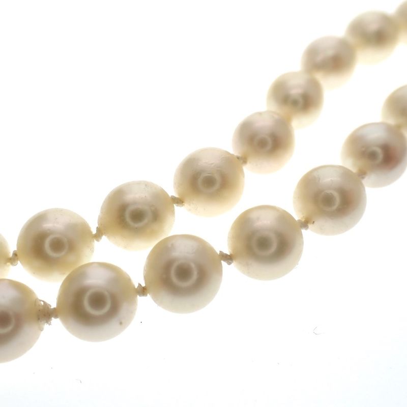 Image 4 of Vintage/antique pearl necklace with gold clasp | 46 cm