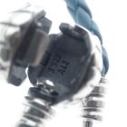 Image 5 of Pandora Moments turquoise braided leather bracelet with shell clasp; Silver; | 20 cm