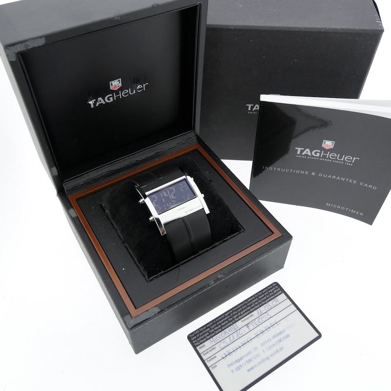 Image 4 of Tag Heuer Microtimer; Digital men's watch