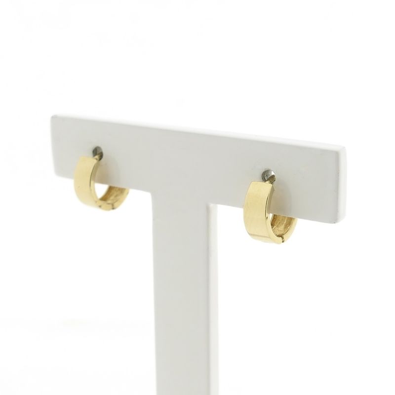 Image 4 of Gold subtle earrings | Ø 10.0 mm