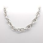 Image 4 of Silver robust anchor link necklace | 42 cm