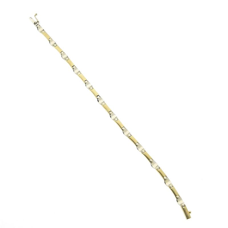 Image 5 of Two-tone gold fantasy link bracelet