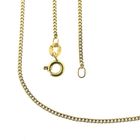 Image 1 of Gold flat gourmet link chain | 51.5 cm