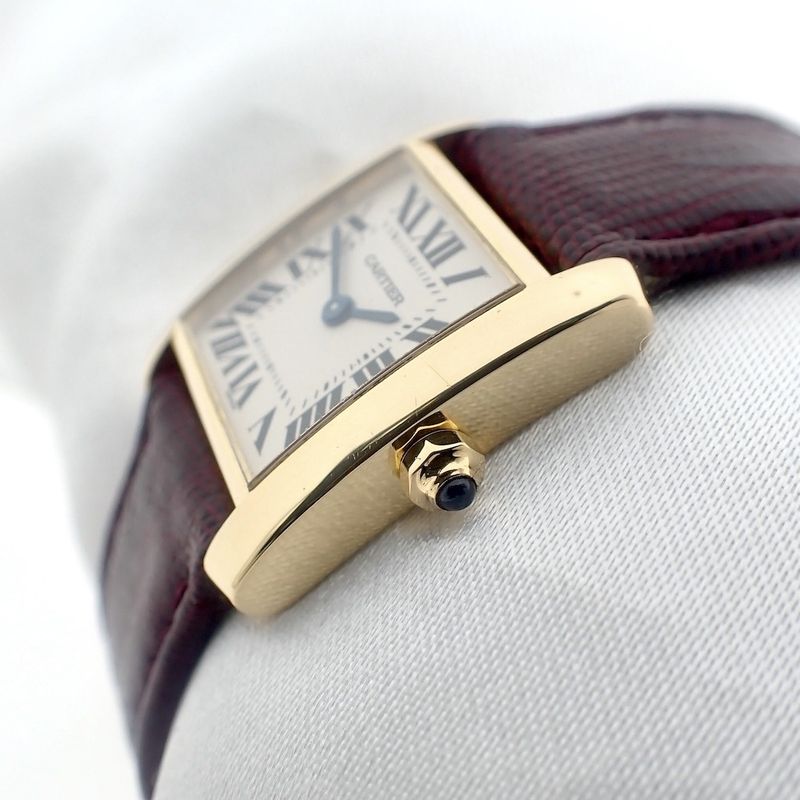 Image 9 of Cartier Tank Française; 18k gold ladies' watch