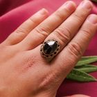 Image 4 of Gold ring with garnet stones | Vintage