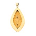 Image 6 of Bicolor Floral Gold Pendant with Zirconia