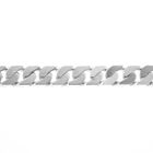 Image 5 of Silver flat gourmet link chain | 50 cm